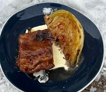 Рёбра с капустой (стейком)