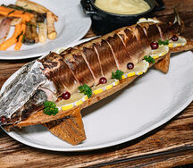 Стерлядь молодая с камчатским муссом