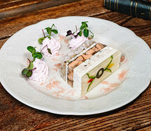 Заливное из щуки, судака и лосося