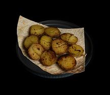 Печеный картофель на мангале