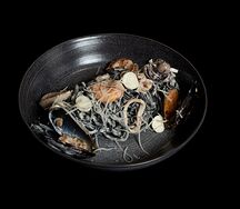 Черная паста с морепродуктами