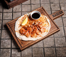 Креветки на мангале