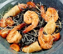 Спагетти нери с морепродуктами
