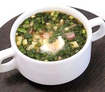 Овощная окрошка на квасе