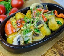 Оджахури с грибами