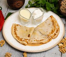 Блины с творогом