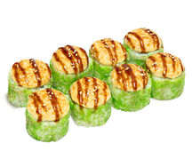 Запеченный сырный с крабом