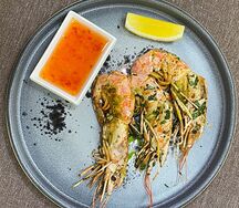 Лангустины на гриле