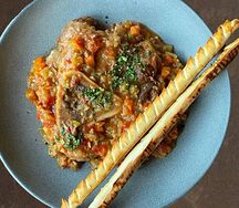 Оссобуко с овощами