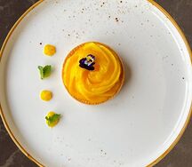 Тарталетка с лимонным курдом