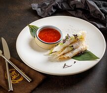 Трубочки с крабом