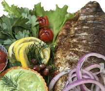 Форель на углях