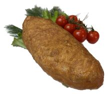 Пирожок лук и яйцо