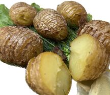 Картошка на углях с салом