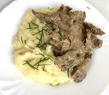 Бефстроганов из говядины