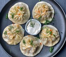 Манты с говядиной  