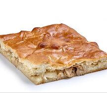 Пирог со свежей капустой и грибами
