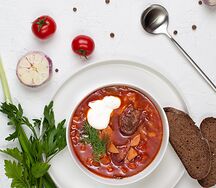 Борщ по-деревенски