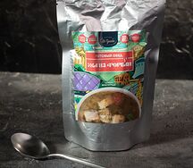 Уха из морской форели в пакете