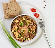 Тушёная курочка с рисом и овощами