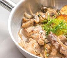 Медальоны из двух видов мяса