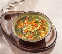 Суп Минестроне с воздушной фокаччей