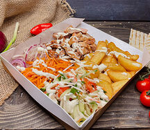 Шаверма на тарелке