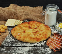 Пирог с картошкой и грибами