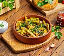 Жареный картофель с грибами