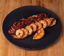 Креветки, запечённые в шанхайском соусе