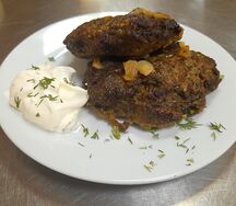 Оладьи из говяжей печени