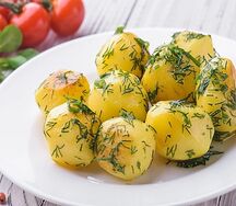 Картофель отварной со сливочным маслом