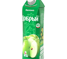 Сок яблочный 1л