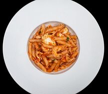 Пенне с морепродуктами