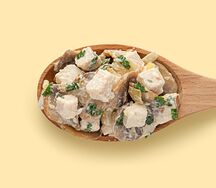 Цыпленок с жареными грибами