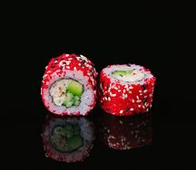 Калифорния с мясом краба и трюфельным соусом