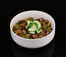 Мисо-рис с говядиной