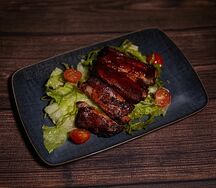 Свиные рёбрышки в соусе BBQ