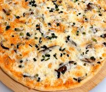 Грибная Италия на тонком тесте 