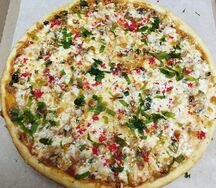 Рыбный микс Америка на толстом тесте 