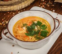 Куриный суп с мясом цыплёнка