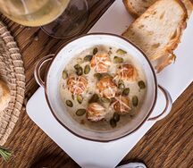 Морские гребешки в сливочном соусе