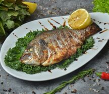 Дорадо на мангале