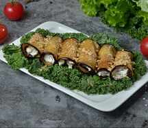 Рулетики из баклажанов 