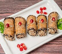 Рулетики из баклажанов