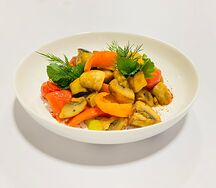 Грибы с овощами