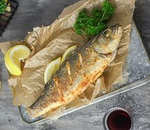 Сибас жареный