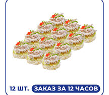 Краб с авокадо на бриоши