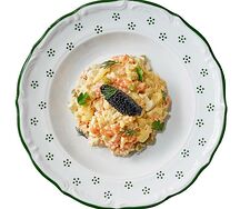 Оливье с форелью