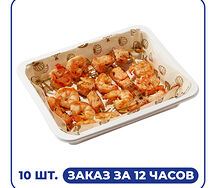 Шашлычки из креветок и форели